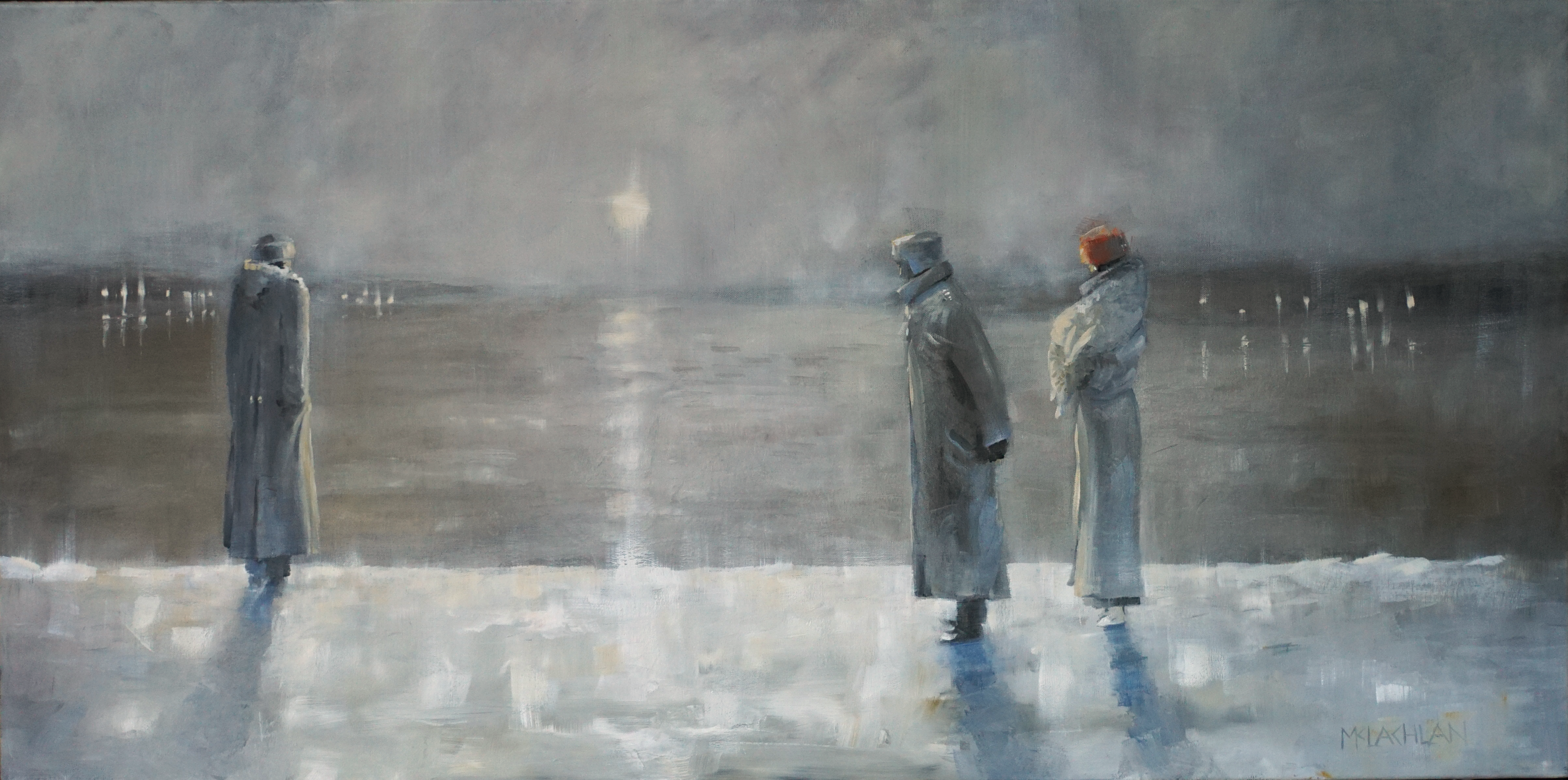 'State of Exile' - oil on canvas 120cm x 60cm