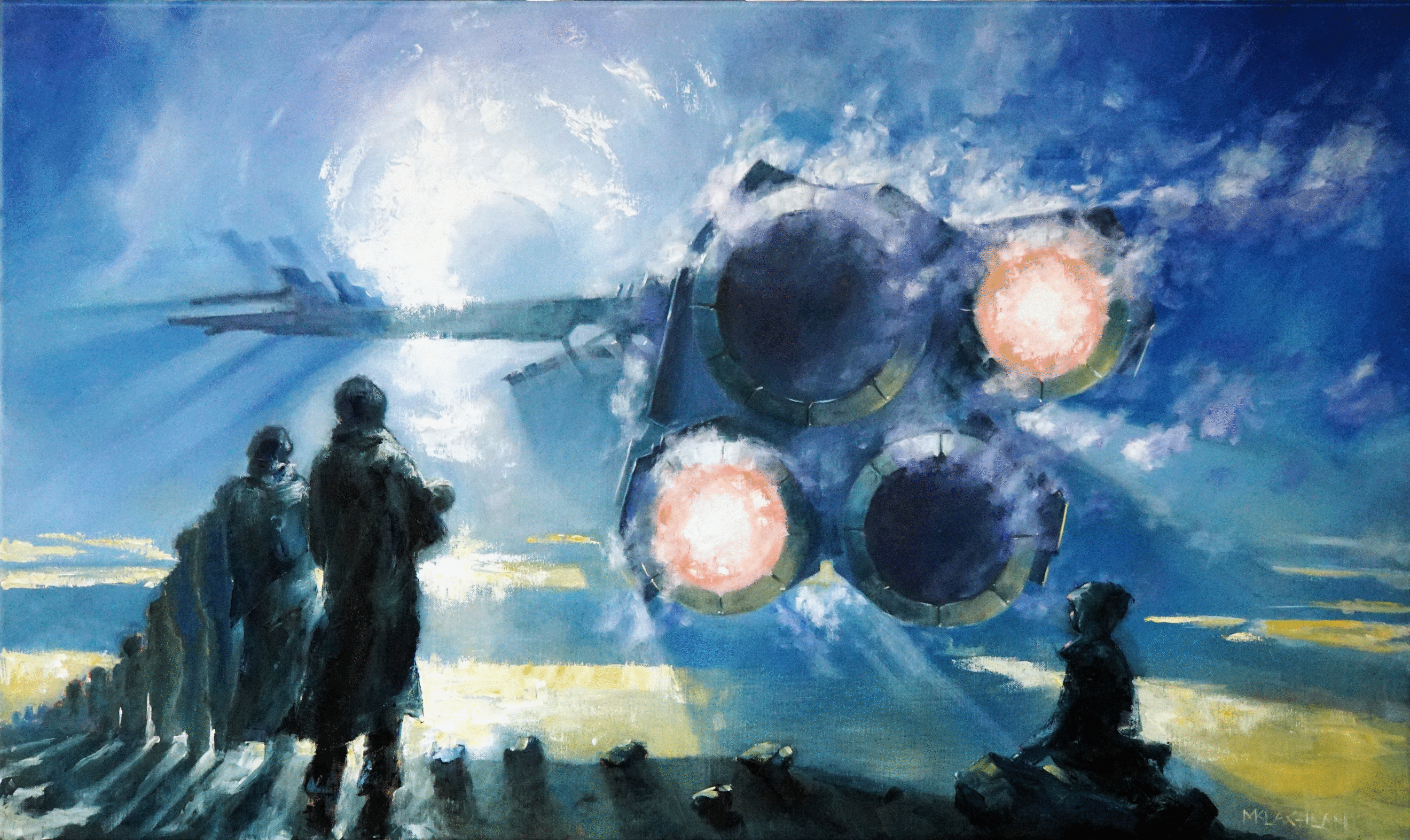 Exodus - oil on canvas 100cm x 60cm- SOLD