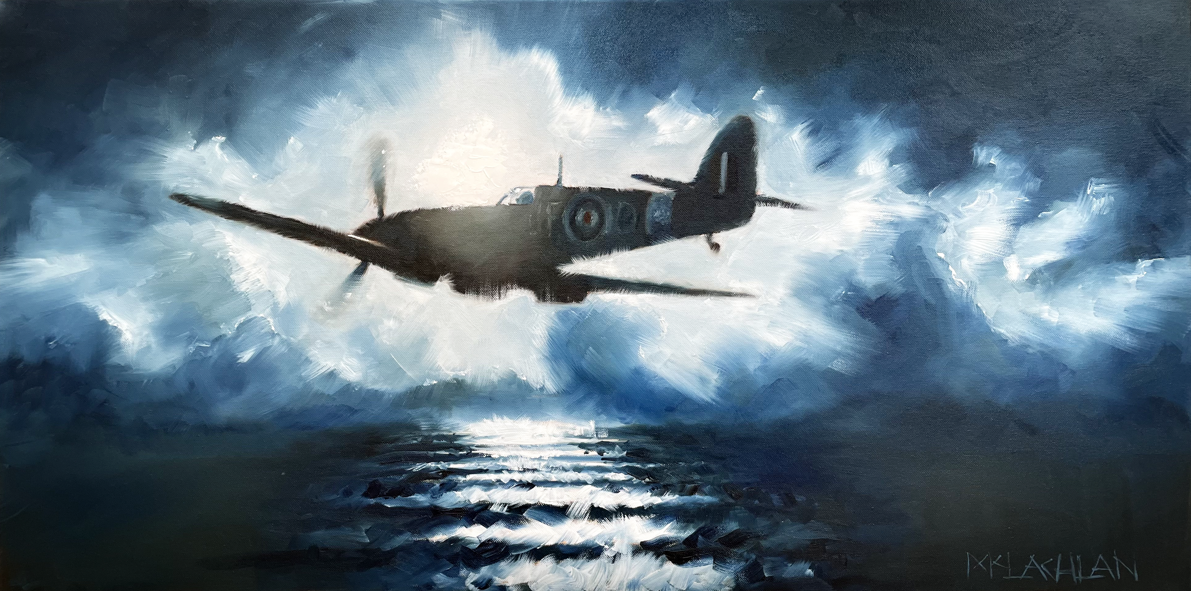 Homeward Bound - oil on canvas 100x50cm